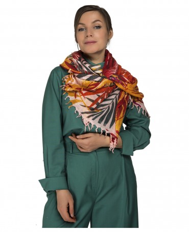 Палантин Женский W40-FEUILLE.D.ETE/ROSE